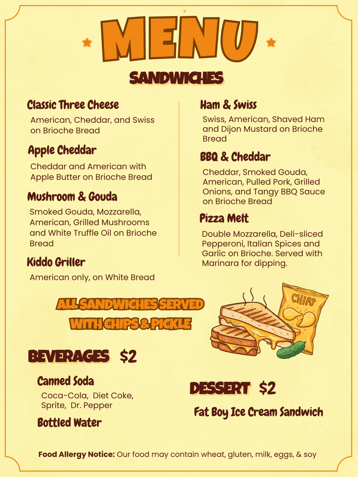 new truck menu (36 x 48 in)